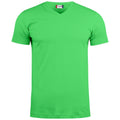 Apfelgrün - Front - Clique - "Basic" T-Shirt V-Ausschnitt für Herren-Damen Unisex