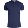 Dunkel-Marineblau - Front - Clique - T-Shirt für Herren - Aktiv
