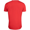 Rot - Back - Clique - T-Shirt für Herren - Aktiv