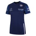 Blau- Brillantes Weiß-Marineblaue Pfingstrose - Front - Umbro - "Williams Racing" Trikot für Damen - Training