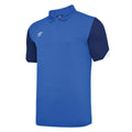 Königsblau-Dunkel-Marineblau-Weiß - Front - Umbro - "Total" Poloshirt für Kinder - Training
