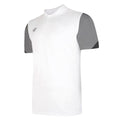 Weiß-Titanium-Grau-Schwarz - Front - Umbro - "Total" Poloshirt für Kinder - Training