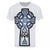 Front - Unorthodox Collective Herren T-Shirt mit keltischem Kreuz