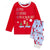 Front - The Elf on the Shelf - Schlafanzug mit langer Hose für Kinder - weihnachtliches Design