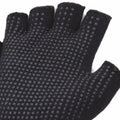 Schwarz - Back - FLOSO Halbfinger Handschuhe Magic Gloves mit griffigen Handflächen