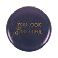 Violett-Gold - Back - Something Different - Taschenspiegel, Biene