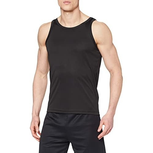 Schwarz - Side - Stedman Herren Aktiv-Dry Polyester Sport Unterhemd