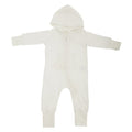 Front - Babybugz Baby Strampelanzug / Schlafanzug mit Kapuze