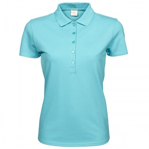 Front - Tee Jays Damen Luxury Stretch Polo-Shirt, Kurzarm