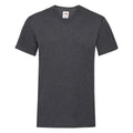 Front - Fruit Of The Loom Valueweight T-shirt für Männer mit V-Ausschnitt, kurzärmlig
