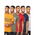 Front - Crosshatch - "Blowella" T-Shirt für Herren (5er-Pack)