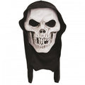Front - Bristol Novelty Unisex Totenkopfmaske mit Kapuze, für Erwachsene