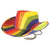 Front - Bristol Novelty Unisex Cowboyhut für Erwachsene, in Regenbogenfarben
