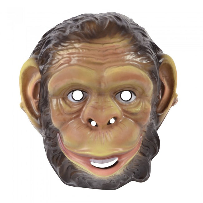 Front - Bristol Novelty Unisex Schimpansen-Maske für Erwachsene, aus Kunststoff