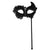Front - Bristol Novelty Unisex Karnevalsmaske mit Stab, Spitzen-Design
