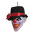 Front - Bristol Novelty - Clownskopf - Dekoration - Kunststoff, Polyester, Metall
