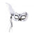 Front - Bristol Novelty Unisex Erwachsene Calavera Maske mit seitlichen Federn