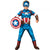 Front - The Avengers - "Deluxe" Kostüm ‘” ’"Captain America"“ - Kinder