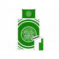 Front - Celtic FC Pulse Einzel Bettbezug & Kissenbezug Set
