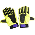Fluoreszierendes Gelb-Schwarz - Front - Ultratec Clothing - Torhüter-Handschuhe für Herren