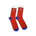 Rot-Marineblau - Front - No 1 Fan Socken für Herren-Damen Unisex