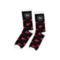 Schwarz-Rot-Weiß - Front - No 1 Fan Socken für Kinder