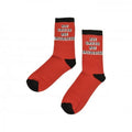 Rot-Schwarz - Front - Not United Not Interested Socken für Kinder