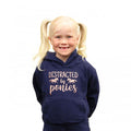 Front - British Country Collection - "Distracted by Ponies" Kapuzenpullover für Kinder
