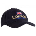 Front - Unisex Baseballkappe mit London-/England-Design, marineblau