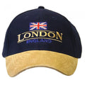Front - London England Baseball Kappe aus Baumwolle und verstellbarem Riemen