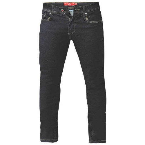 Front - Duke Herren Stretch-Jeans Cedric, Tapered Fit, King Size