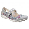 Front - Fleet & Foster Damen Mary-Jane-Schuhe mit Blumenmuster