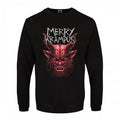 Front - Grindstore - "Merry Krampus" Pullover für Herren - weihnachtliches Design