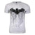 Front - Batman Erwachsenen-T-Shirt, mit Tropfen-Motiv