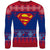 Front - Superman - "Truth" Pullover für Herren/Damen Unisex - weihnachtliches Design