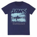 Front - Jaws - "Great White Info" T-Shirt für Herren/Damen Unisex