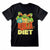Front - Teenage Mutant Ninja Turtles - "Ninja Diet" T-Shirt für Herren/Damen Unisex