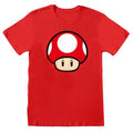 Front - Super Mario - "Power Up" T-Shirt für Herren/Damen Unisex