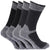 Front - Herren Arbeitssocken / Socken mit verstärktem Zehenbereich, 4er-Pack