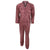 Front - Herren Satin Pyjama mit Muster