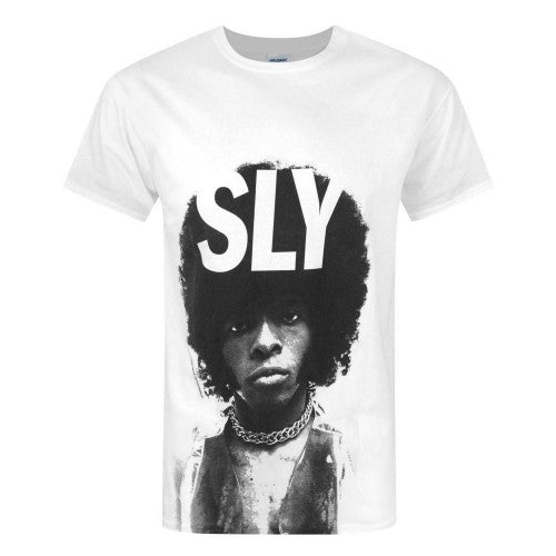 Front - Sly Stone Herren Portrait T-Shirt