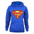 Front - Damen Kapuzenpullover mit Superman-Logo