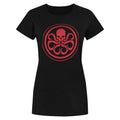 Front - Marvel Damen Hydra Logo T-Shirt