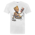 Front - Guardians Of The Galaxy Herren T-Shirt Vol 2 mit Groot-Motiv