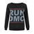 Front - Amplified Damen Pullover mit Run-DMC-Logo, gesprenkelt