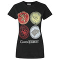 Front - Game Of Thrones Damen House Wappen T-Shirt