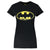 Front - Damen T-Shirt mit Batman-Logo, Used-Look