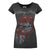 Front - Amplified Damen The Rolling Stones T-Shirt mit Zunge im Union-Jack-Design