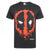 Front - Marvel offizielles Deadpool Herren Splat Logo T-Shirt