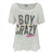 Front - Junk Food - "Boy Crazy" T-Shirt für Damen
